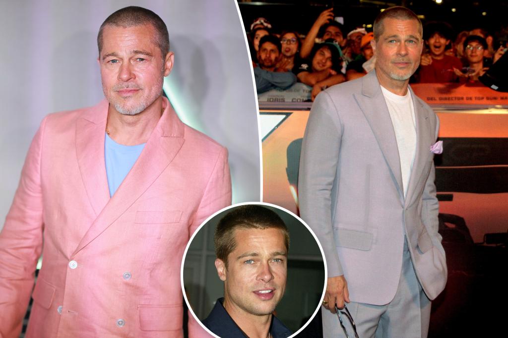 Brad Pitt Unveils Fresh Buzzcut at Mexico City F1 Premiere Red Carpet