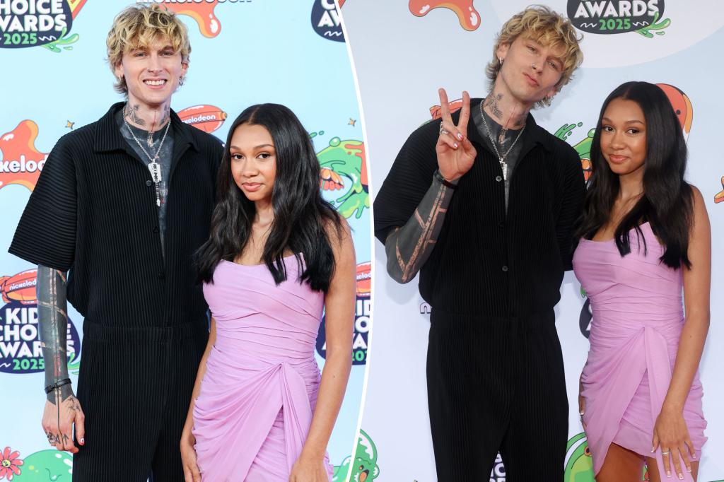 MGK and Daughter Casie Attend Nickelodeon Kids' Choice Awards 2025