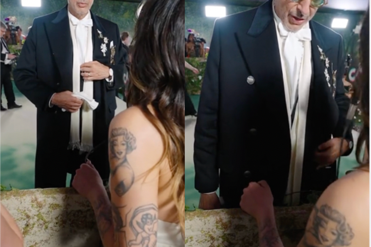 Jeff Goldblum Captivated by Interviewer's Nails at Met Gala Red Carpet
