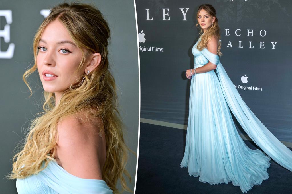 Sydney Sweeney Shines in Ethereal Blue Gown at 'Echo Valley' Premiere