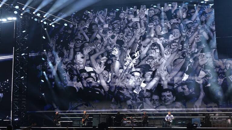 Oasis perform during their reunion concert.