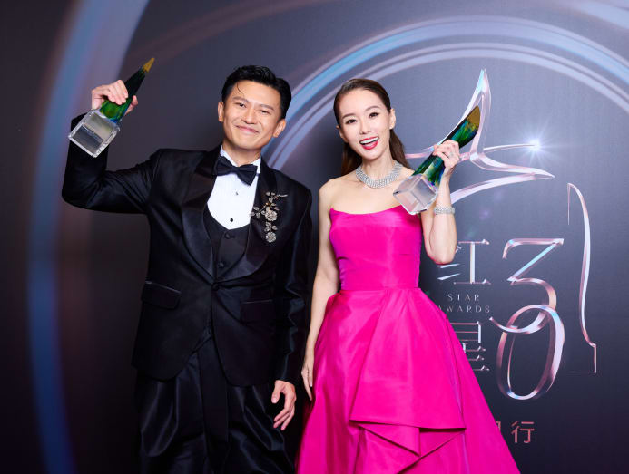 Pornsak and Yvonne Lim at the Star Awards 2025