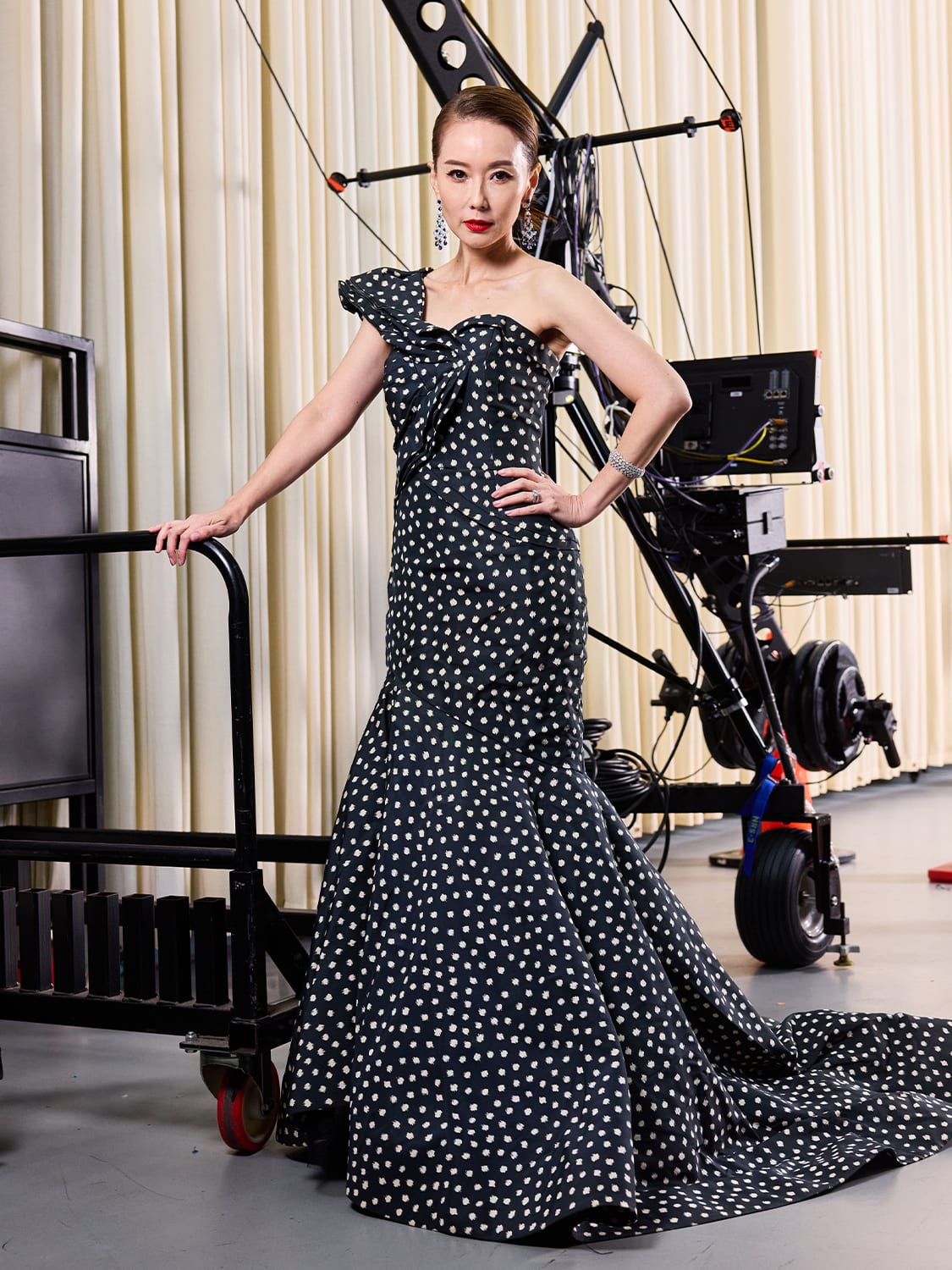 Yvonne Lim wearing Oscar de la Renta