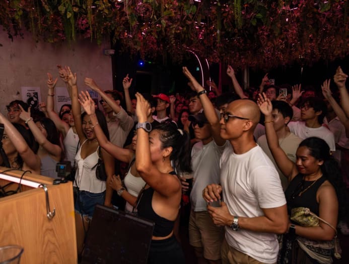 Beans and Beats crowd dancing