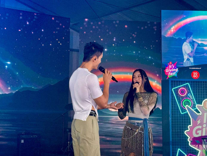 Tasha Low and Tyler Ten on stage
