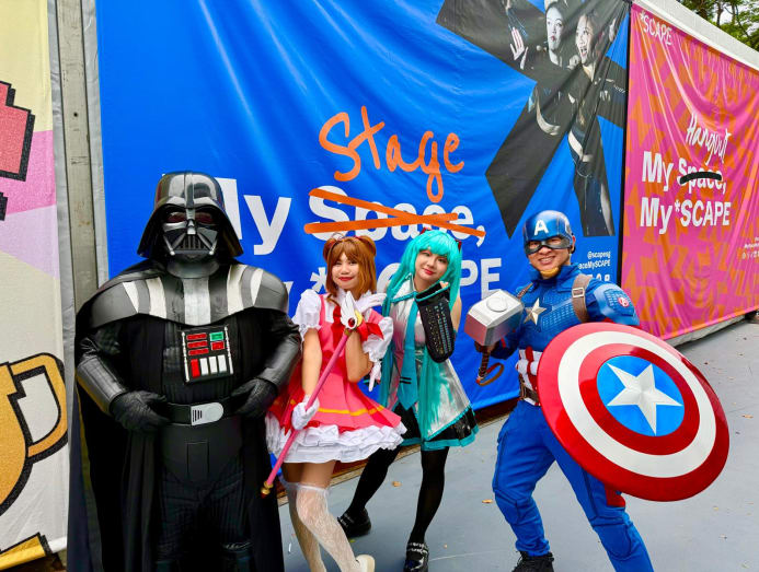 Cosplay volunteers from Pause for a Cause