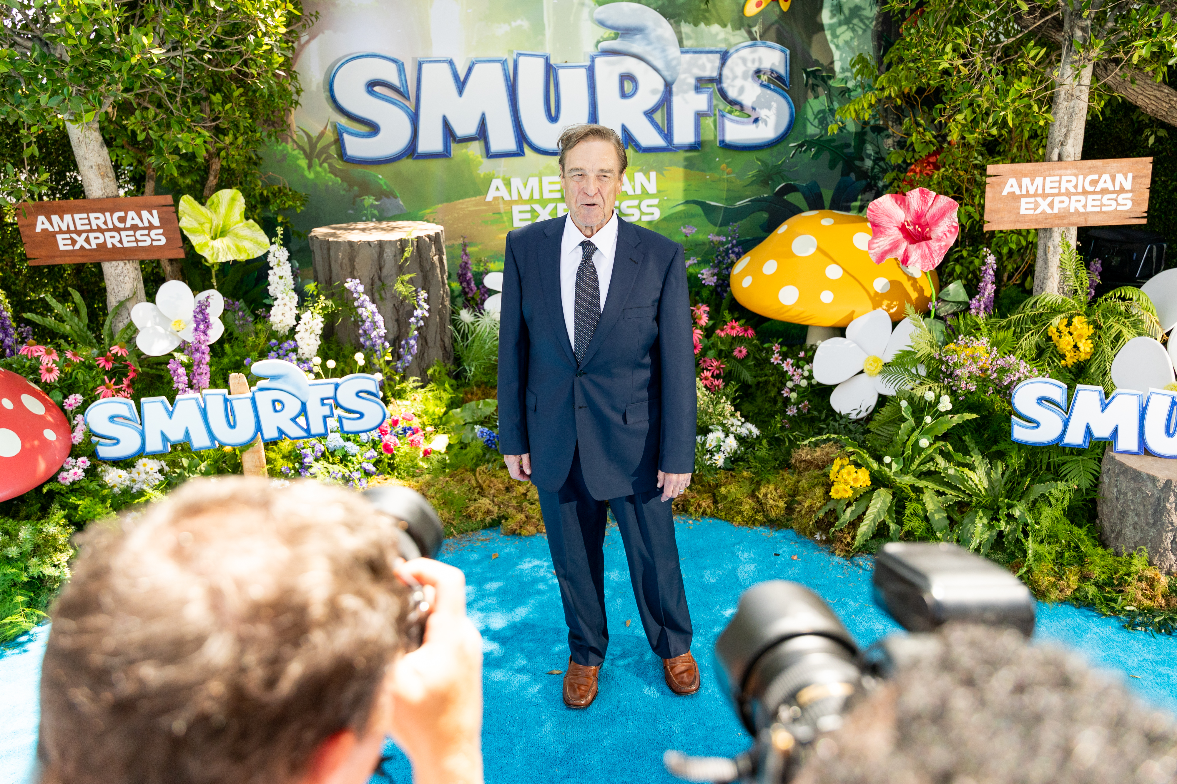 John Goodman at the LA premiere of "Smurfs" in July 2025