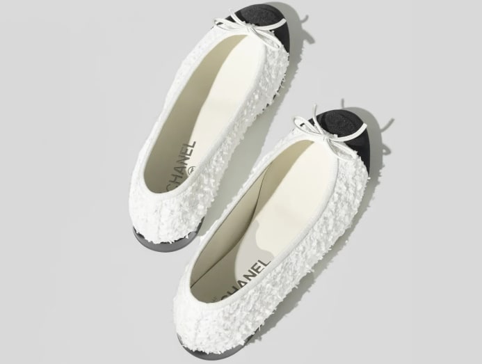 Chanel Ballet Flats in Cotton Tweed