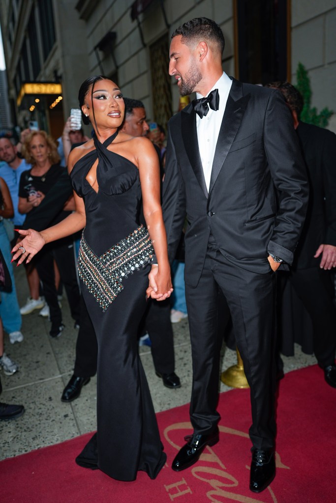 Klay Thompson and Megan Thee Stallion at the event
