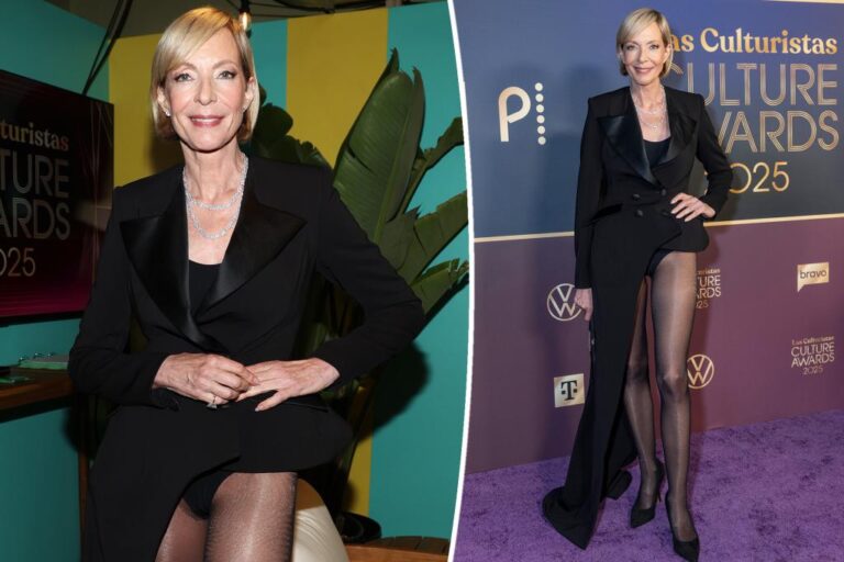 Allison Janney Stuns in Pantless Outfit at Las Culturistas Awards