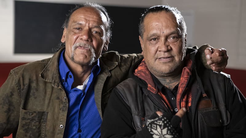 Survivors yrone Marks and Rangi Wickliffe.