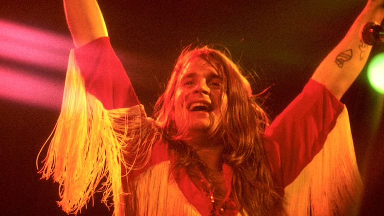 Osbourne performing in the 1970s.
