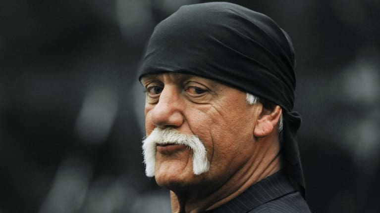 Hulk Hogan waits in the courtroom during a break in his trial against Gawker Media.