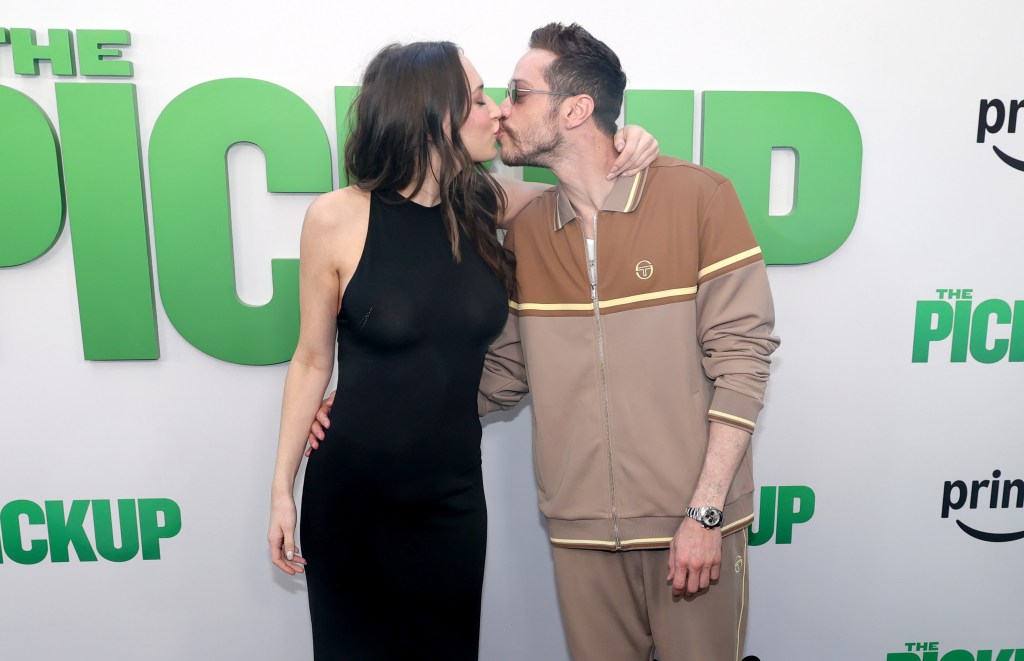 Pete Davidson and Elsie Hewitt at "The Pickup" premiere