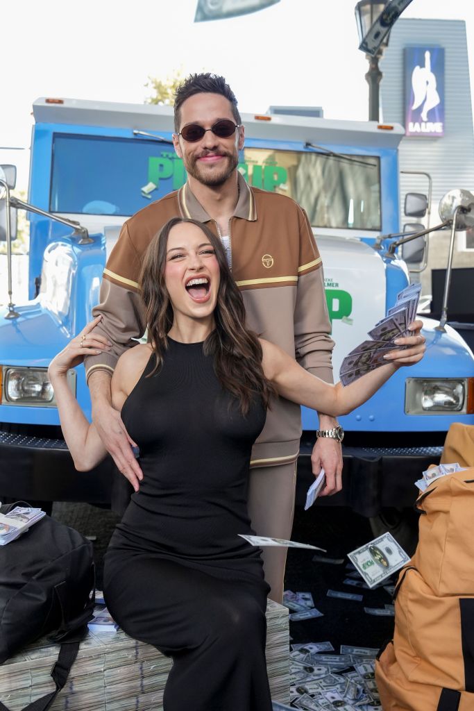 Pete Davidson and Elsie Hewitt at "The Pickup" premiere
