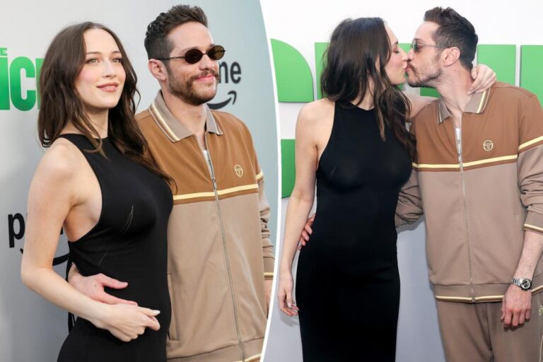 Elsie Hewitt Debuts Baby Bump at 'Pickup' Red Carpet with Pete Davidson