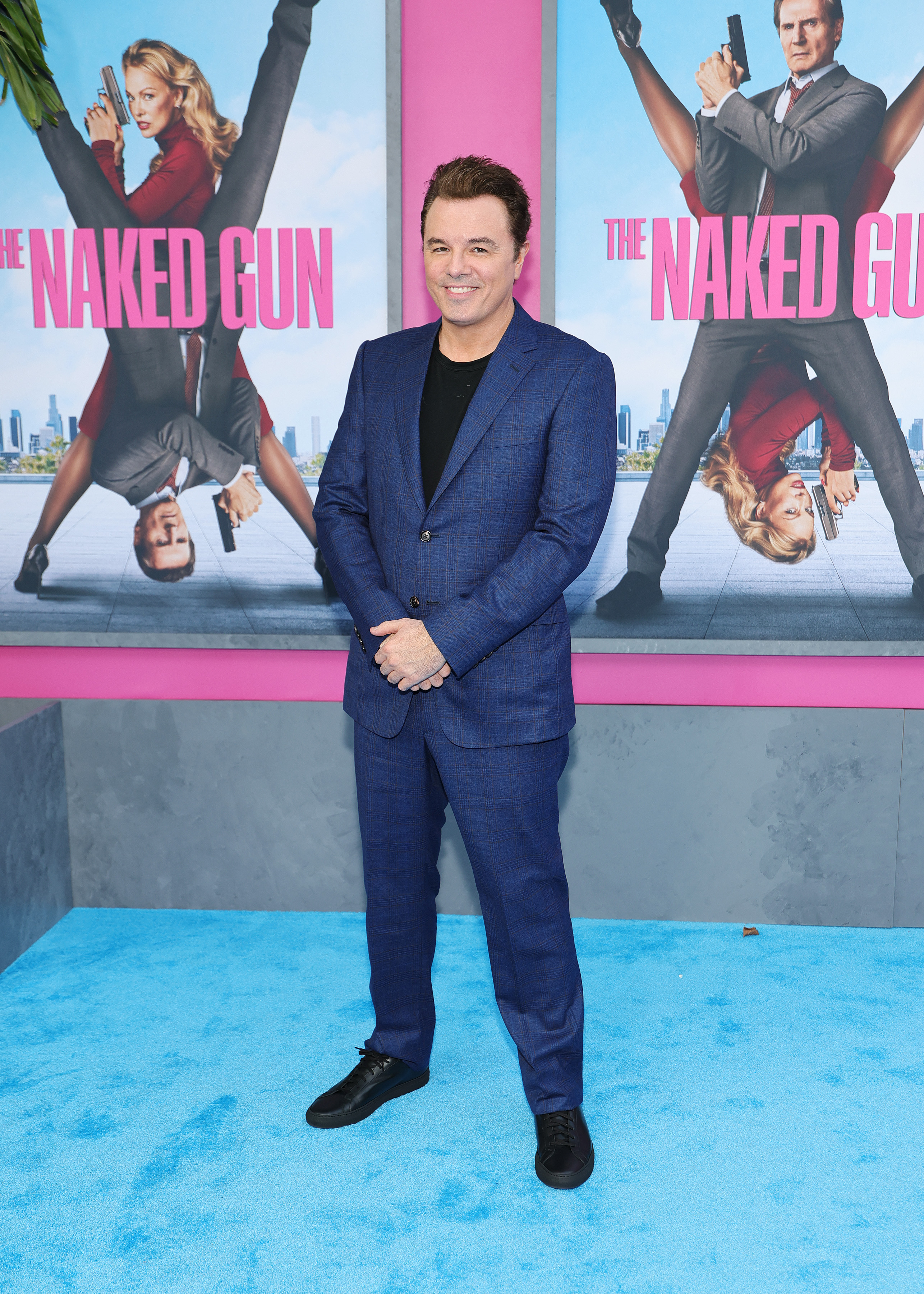 Seth MacFarlane at the NYC premiere of The Naked Gun