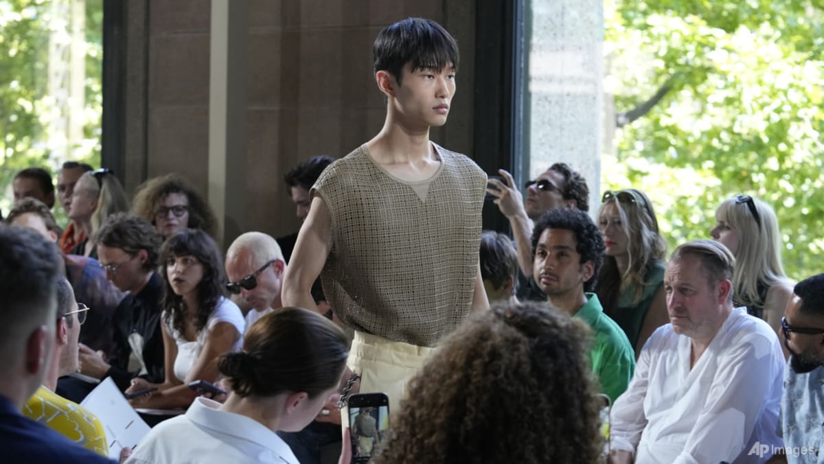 Exploring Woven Leather Trends and Confidence in Paris Menswear at Hermes