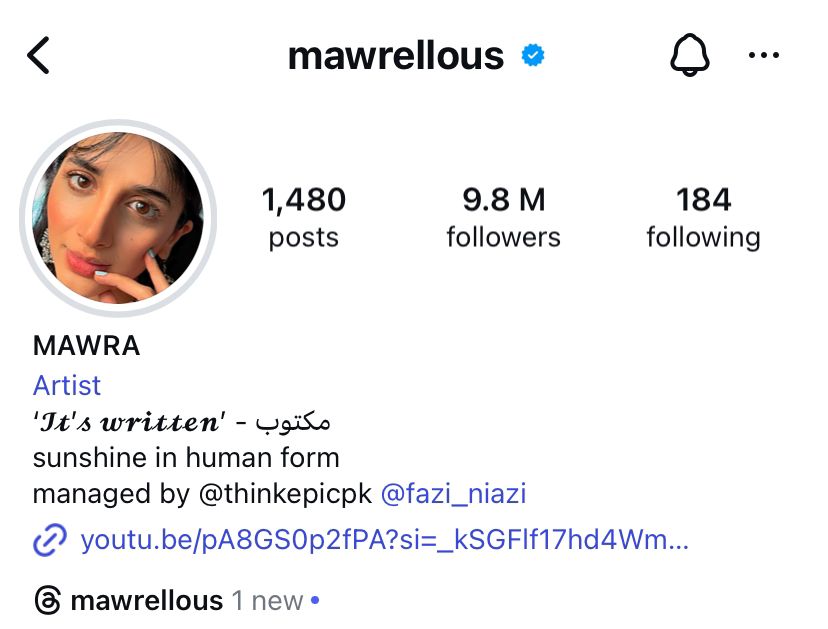 Mawra Hocane's account is now visible in India. Mawra Hocane's account is now visible in India.