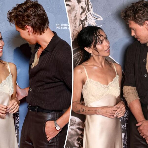 Austin Butler and Zoë Kravitz Spark Romance Buzz at 'Caught Stealing' Premiere