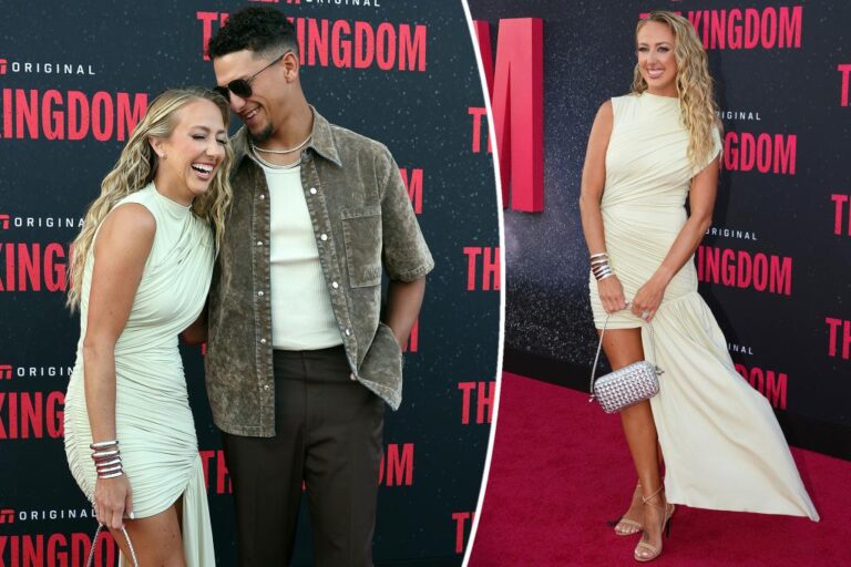 Brittany Mahomes Shines in Goddess Chic Style at Chiefs Documentary Premiere