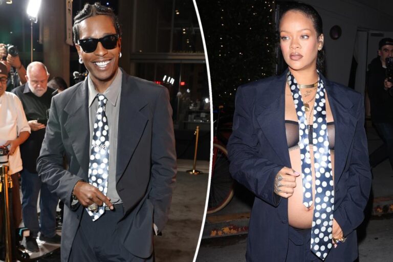 A$AP Rocky Channels Rihanna with Matching Outfit at 'Highest 2 Lowest' Premiere