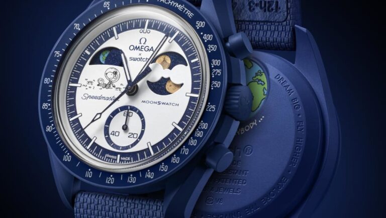 Discover the New Snoopy MoonSwatch: Mission to Earthphase Moonshine Gold