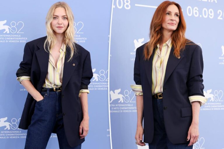 Amanda Seyfried Steals Julia Roberts' Versace Look at Venice Film Fest
