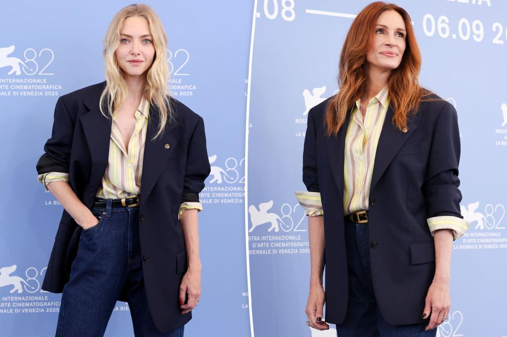 Amanda Seyfried Steals Julia Roberts' Versace Look at Venice Film Fest