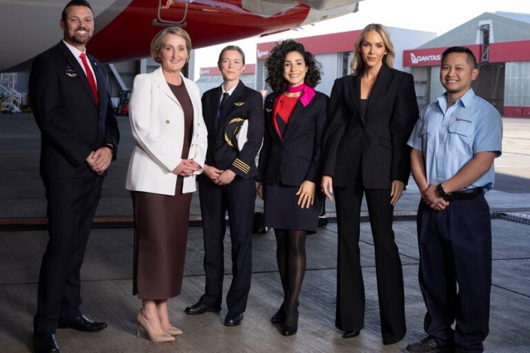 Rebecca Vallance Revamps Qantas Airline Uniforms for a Fresh Look