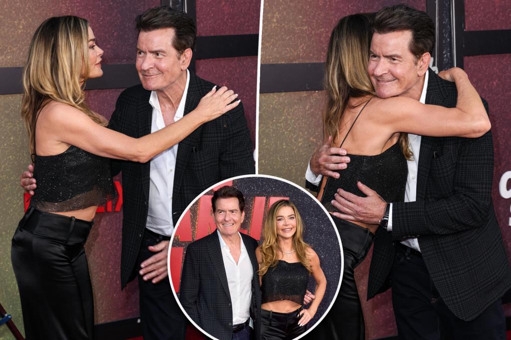Denise Richards and Charlie Sheen Reunite for Their First Red Carpet in 20 Years