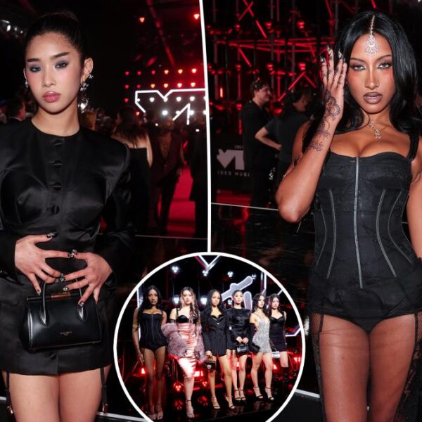 Katseye Swaps Gap Denim for Dolce & Gabbana at the 2025 VMAs