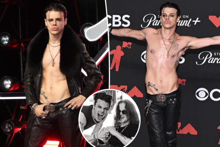 Yungblud Rocks Ozzy Osbourne's Cross Necklace at the 2025 VMAs