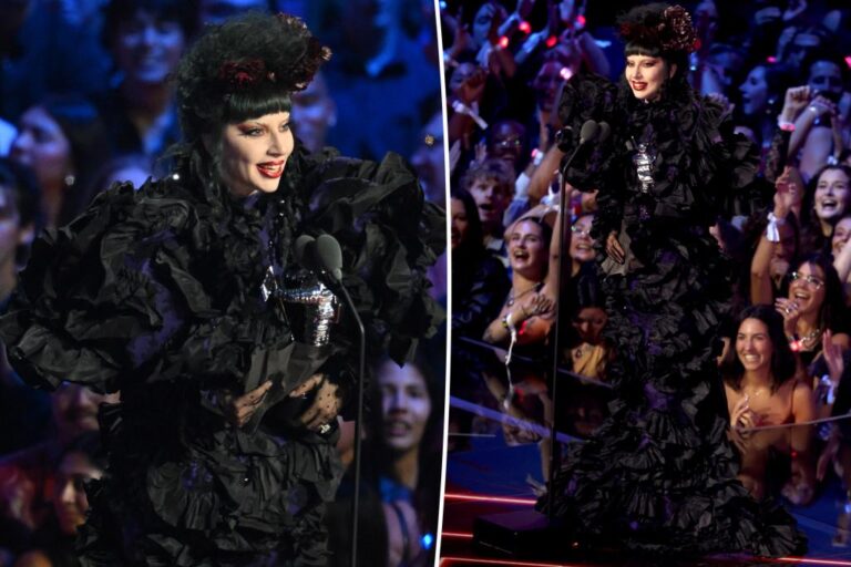 Lady Gaga's Bold and Ruffled Look Steals the Spotlight at VMAs 2025