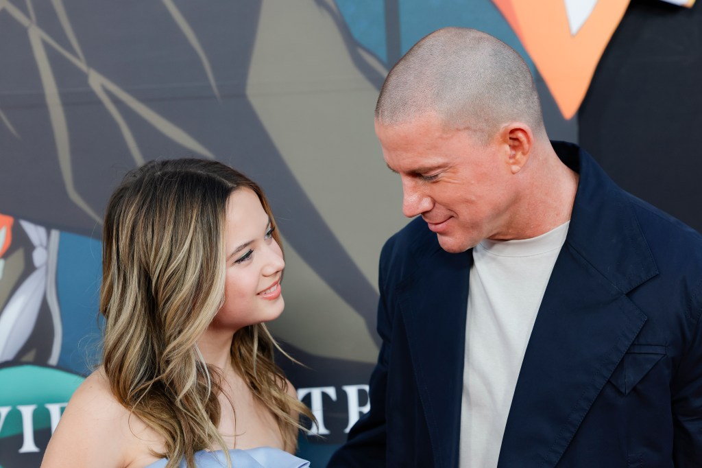 Channing Tatum and daughter Everly at "Demon Slayer" premiere Tuesday