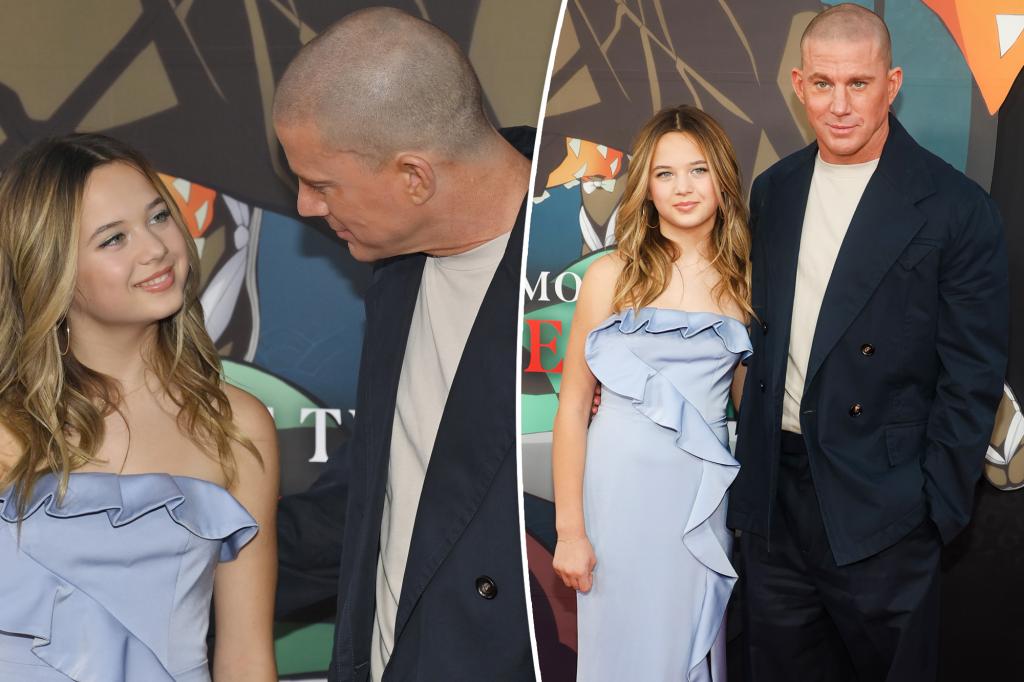 Channing Tatum Enjoys Rare Red Carpet Moment with Look-Alike Daughter Everly