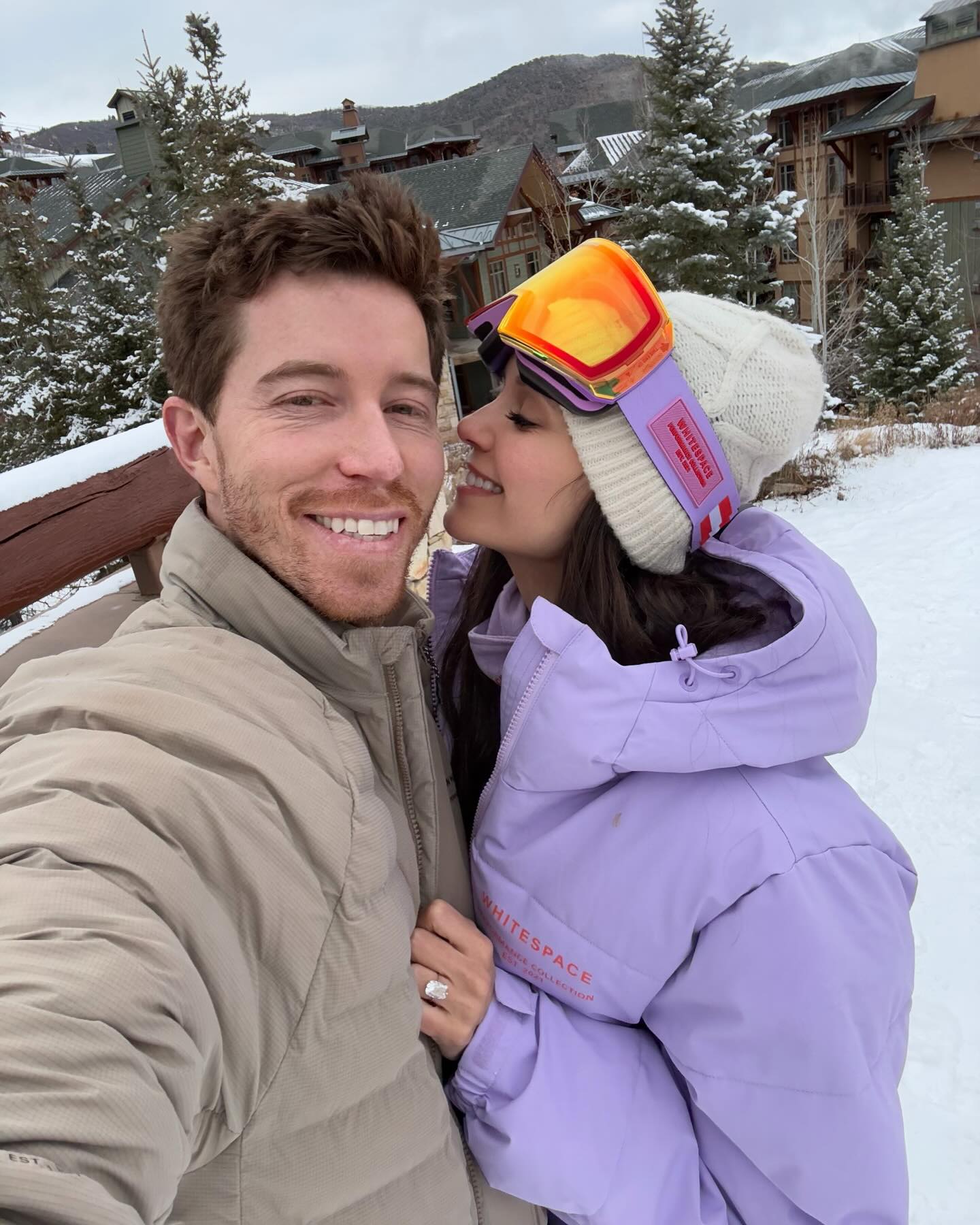 Nina Dobrev and Shaun White during their engagement