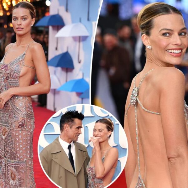 Margot Robbie Stuns in Sparkling Dress at ‘Big Bold Beautiful Journey’ Premiere