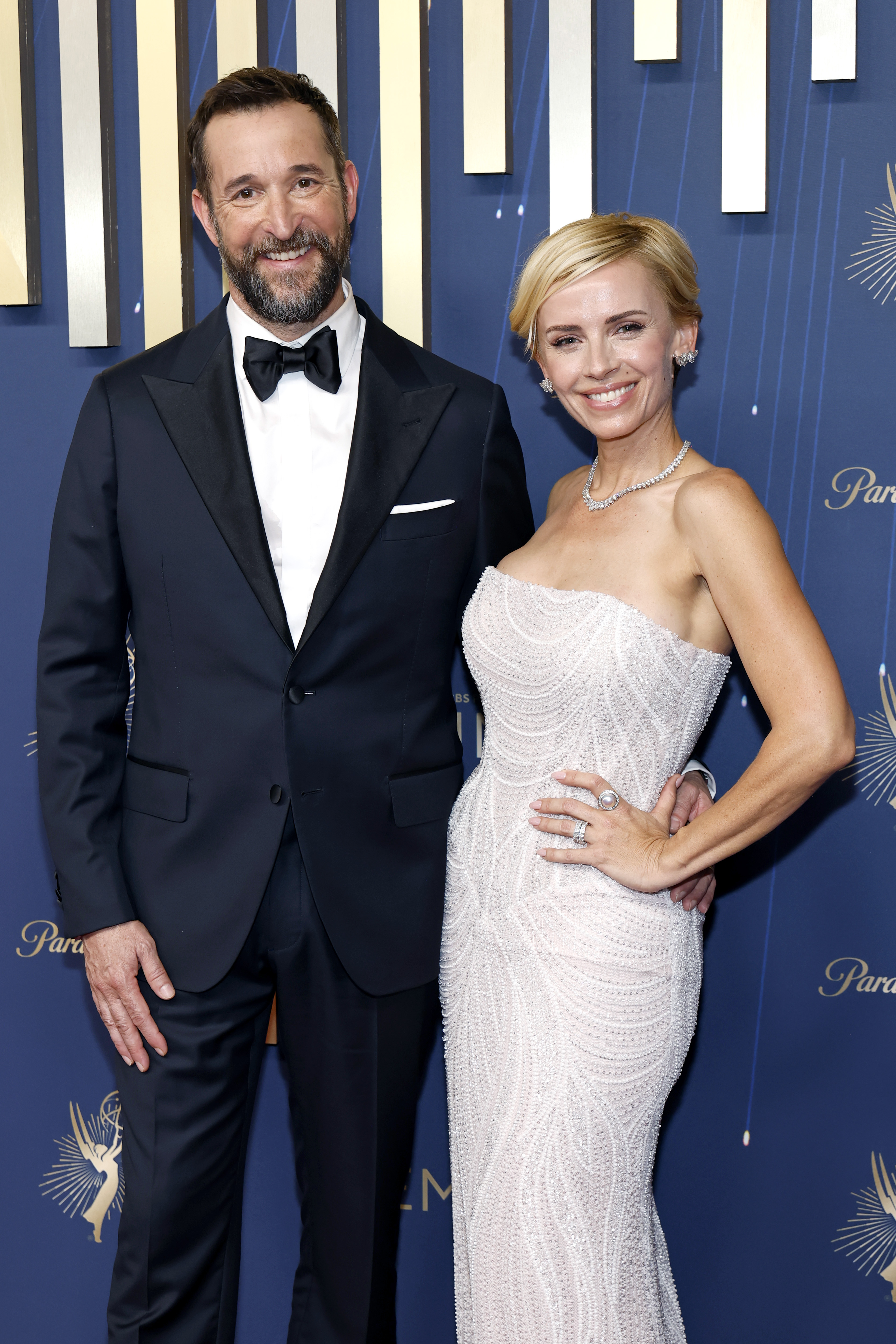 Noah Wyle and Sara Wells on the red carpet