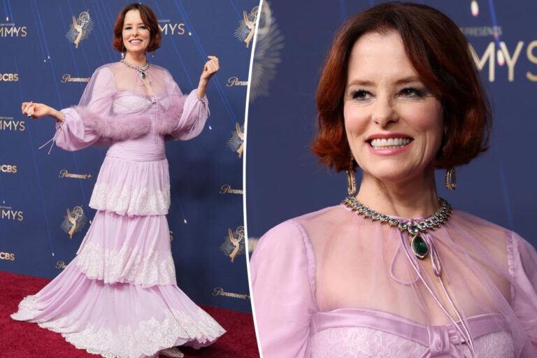 Parker Posey Sparkles with 45-Carat Emerald Necklace at the 2025 Emmys