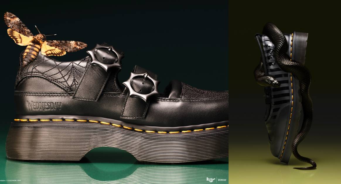 Dr. Martens x Wednesday Campaign for AW 2025.