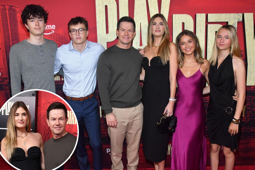 Mark Wahlberg and Rhea Durham's Kids Shine at 'Play Dirty' Premiere