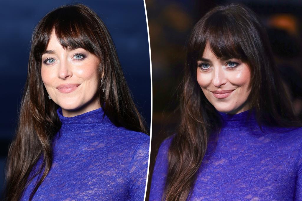 Dakota Johnson Dazzles in Sheer Lace Dress at Zurich Film Festival