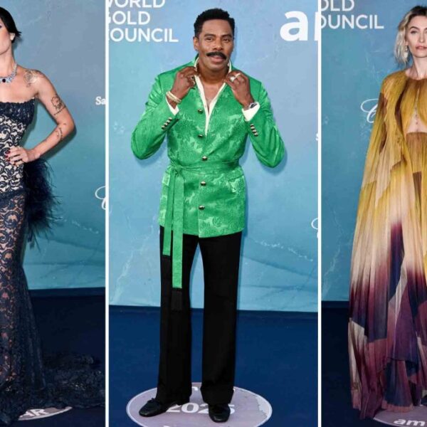 Top Celebrity Looks from the 2025 amfAR Gala Venice Red Carpet