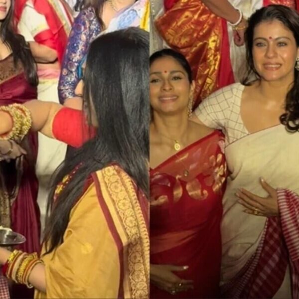 Kajol and Rituparna Sengupta Celebrate Sindoor Khela with Paparazzi Moments