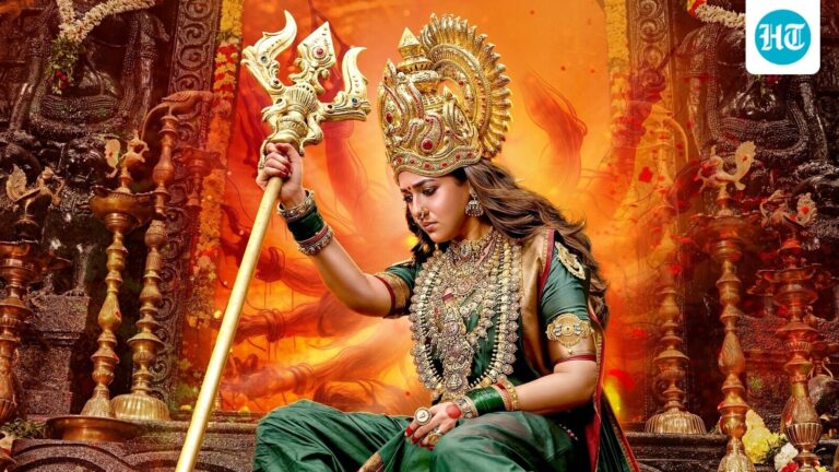 Nayanthara Shines as a Divine Warrior in Mookuthi Amman 2: First Look Revealed on Dussehra