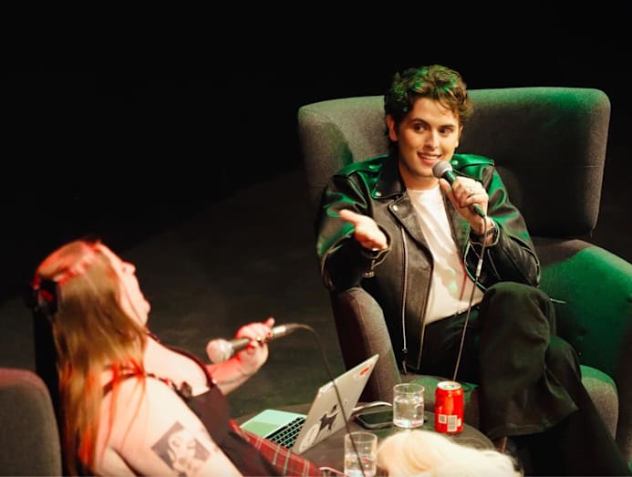 Zachary Hourihane touring for his podcast, with live shows alongside Madeline Rubicam.