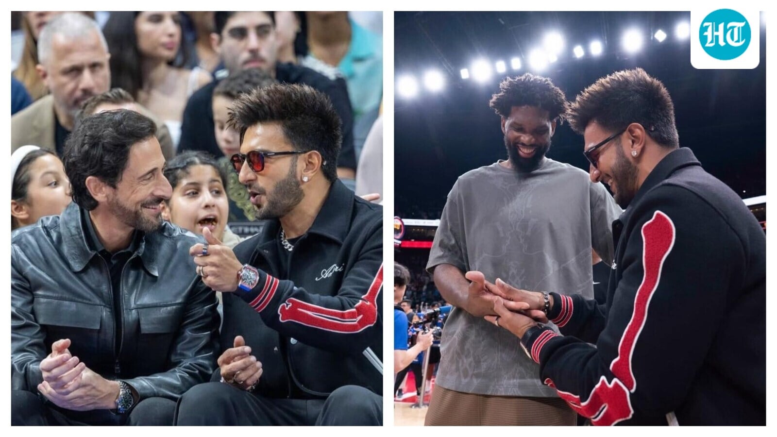 Ranveer Singh Joins Adrien Brody and Karl-Anthony Towns at NBA Abu Dhabi