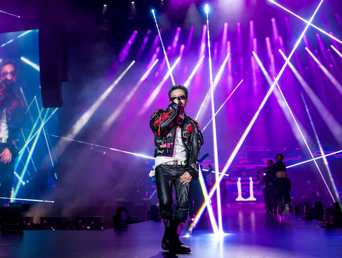 G-Dragon performing at the Padang Stage