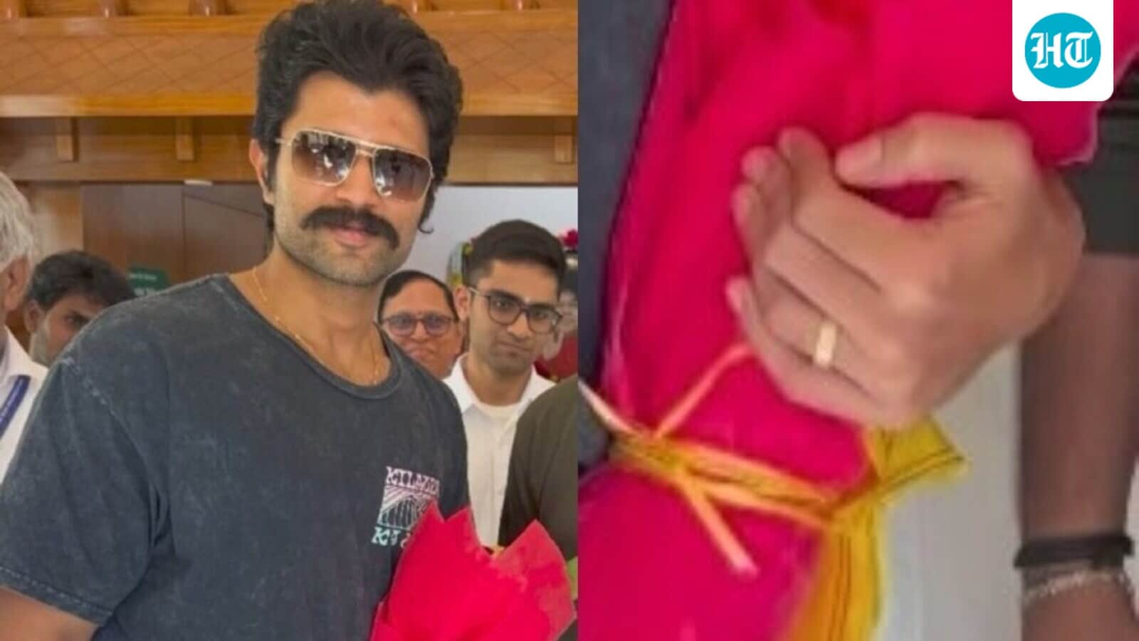 Vijay Deverakonda Engaged: Fans Go Wild Spotting His Ring in Puttaparthi